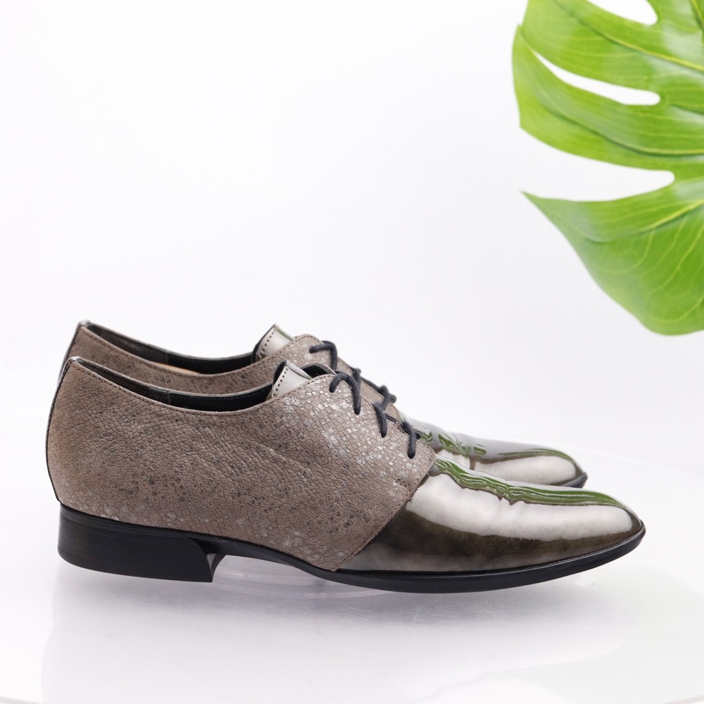 Munro Shoes Womens Markella Oxford Size 9 NARROW Tan Leather Derby Dress Comfort
